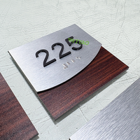 Signalétique Braille ADA en acier inoxydable YIYAO pour hôtel