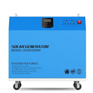 ระบบเครื่องกำเนิดไฟฟ้าพลังงานแสงอาทิตย์แบบออฟกริด 1500W 2 ชิ้น 300W พร้อมแบตเตอรี่ 200AH สำหรับไฟ คอมพิวเตอร์ ทีวี พัดลม ตู้เย็น รุ่น SHS12200W ราคา - Product Image 1