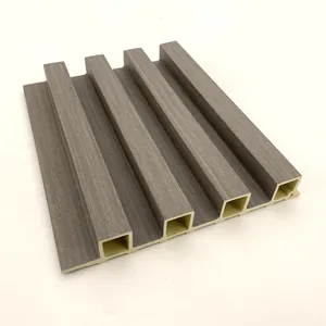 Foshan Easy Install Crack Resistance Grille Home Decor Bamboo Cladding Fluted Panel Wall Cladding