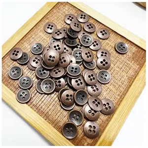 Wholesale Custom High-End 2-Hole Flat Metal Decorative Buttons