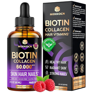 Gotas <span class=keywords><strong>de</strong></span> Colágeno con Biotina <span class=keywords><strong>de</strong></span> Alta Calidad, Directo <span class=keywords><strong>de</strong></span> Fábrica, Vitaminas para el Crecimiento del Cabello, para Mujeres y Hombres, Gotas para una Piel Saludable - Product Image 1
