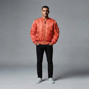 Blouson Bomber Léger pour Homme Greek Wear Sorority Products Col Côtelé Fermeture Éclair Intégrale Vêtement d'extérieur Décontracté - Product Image 1