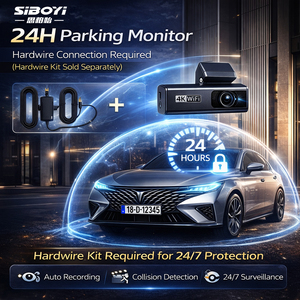 Mini <span class=keywords><strong>cam</strong></span>éra embarquée 4K double objectif avec WiFi 5G, contrôle par application, super condensateur, surveillance de stationnement 24h/24, enregistreur vidéo de voiture DVR, vision nocturne - Product Image 4