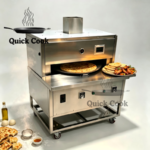Nouveau four à pizza et à pain pita rotatif de 80 cm avec fonction de maintien automatique de la température, four à pizza <span class=keywords><strong>Domino</strong></span>'s avec des caractéristiques arabes - Product Image 1
