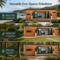 Maison modulaire en bois écologique haut de gamme, ADU, mini-maison préfabriquée, studio en conteneur maritime, suite de jardin, cabane, pod
