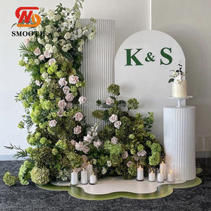Décor de mariage de style forêt arc de fleurs plantes vertes artificielles fausses fleurs Offre Spéciale banquet événement en plein air - Product Image 1