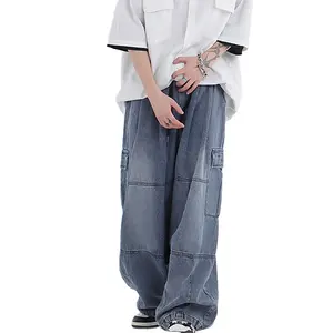 Ropa de calle personalizada pantalones de calidad superior Crago jeans Homme holgados Harajuku jeans de mezclilla personalizados