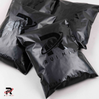Sacs d'expédition personnalisés pour vêtements avec logo, grand format, marron, brillant UV ou mat, pour livraison de vêtements