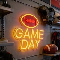 Neonawall – Enseigne néon LED personnalisable, dimmable, USB, IP65, pour les fans de football et les décorateurs de salles de jeux