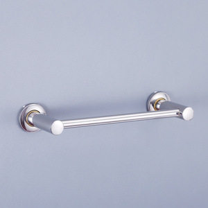 Porte-serviettes mural en acier inoxydable, simple ou double barre, style européen, finition brillante, pour salle de bain et hôtel - Product Image 3