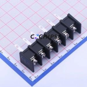 KF55H-10.0-6P Barrier Terminal Block Through hole Component (THT),P=10mm Connector Two Sides 10mm 1x6P Straight Pin - Product Image 1