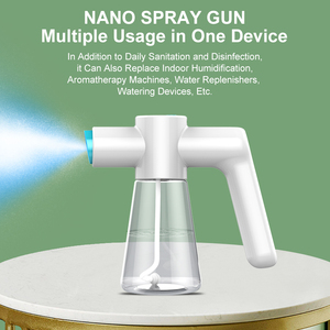 Wholesale Auto USB Rechargeable 1800mAh Cordless Nano Mist Spray Gun UV Light Sprayer Atomizer for Hair - Product Image 4