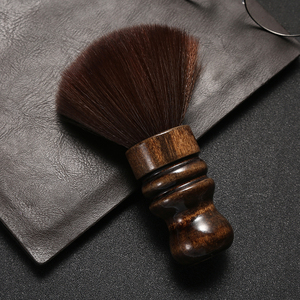 Chuyên Nghiệp Tùy Chỉnh Thợ Cắt Tóc Salon Barbershop Sợi Tự Nhiên Gỗ Xử Lý Cổ <span class=keywords><strong>Duster</strong></span> Brush Barber - Product Image 3
