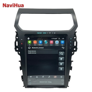 Navihua Tesla Style Vertical Screen 12.1" Android Radio for Ford Explorer 2014-2019 Car DVD Player GPS Multimedia <b>System</b> Carpaly - Product Image 1