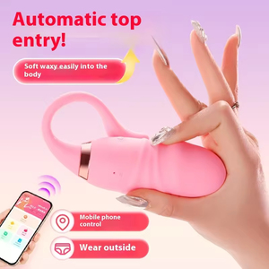 Телескопический мини-вибратор-яйцо для женщин, USB-перезаряжаемый, 9 частот, 50 дБ шума - Product Image 2