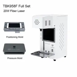 TBK958F TBK 958F 20w Fiber Laser Rear Cover Removal Repair Engraving Marking Cellphone Back Glass Separator TBK Laser Machine