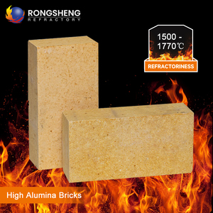 Hochtemperatur-Aluminiumsilikat-Ziegel Gebogene Feuerfeste Steine SK34 SK38 Hochaluminiumhaltige Feuerfeste Steine für Brennöfen und Kessel - Product Image 1