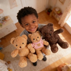 Grande Orsacchiotto Giocattolo di <span class=keywords><strong>Peluche</strong></span>, Bambola di Pezza Confortante, Regalo di Compleanno per Bambine, Orso da Abbracciare per Bambini - Product Image 5