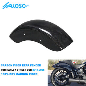 Guardabarros trasero de fibra de carbono seco AKOSO 100% 3K para Harley Softail M8 Street Bob 2018-2025 FXBB 107 <span class=keywords><strong>FXBBS</strong></span> 114 - Product Image 1