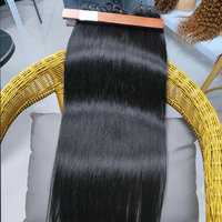 Lot de Cheveux Humains Bruts Brésiliens en Gros, Tissage de Cheveux Vierges Bruts à Cuticules Alignées, Extensions de Cheveux Humains Double Drawn Économiques