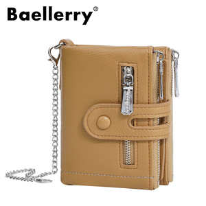 กระเป๋าสตางค์ผู้หญิง Baellerry สีแดง แบบมีฝาปิด ซิปใส่บัตร พกพาสะดวก ดีไซน์ป้องกันการโจรกรรม - Product Image 5