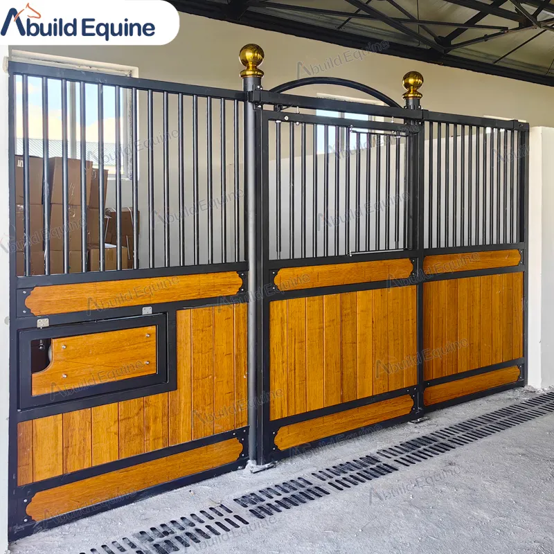 European Equestrian Equine Elegant Exotic Horse Box Stall Stable Panels