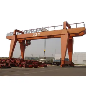 Shipping container shipyard double girder gantry crane for boat lifting 30 ton 50ton price