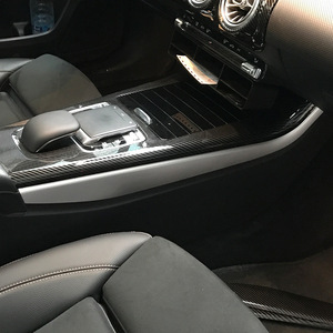 Panel de Consola Central Cardimanson con Textura de Fibra de Carbono Plateada, Par para Mercedes-Benz Clase A CLA W177 C118, Tira Decorativa de ABS - Product Image 4