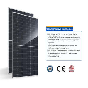 575-600W pannelli solari fotovoltaici monocristallino tipo bifacciale mezza cella con doppio vetro sole 600w pannelli solari - Product Image 2