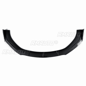 Kit carrosserie de protection avant pour Audi TT RS 2004-2019, aspect fibre de carbone/noir brillant/noir mat, avec lèvre de pare-chocs, spoiler et diffuseur - Product Image 2
