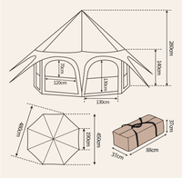 Lodge de villégiature de luxe en plein air, tente en toile pour hôtel, safari et glamping