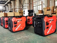 Générateur onduleur portable 2KW 2.5KW 3KW 4KW 5KW 220V/110V AC 12V DC Moteur 4 temps Léger Étanche Affichage LED Extérieur