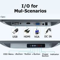 Monitor de pantalla táctil capacitiva de 13,3 pulgadas PC todo en uno con interfaz serie de montaje en pared LCD para uso interactivo