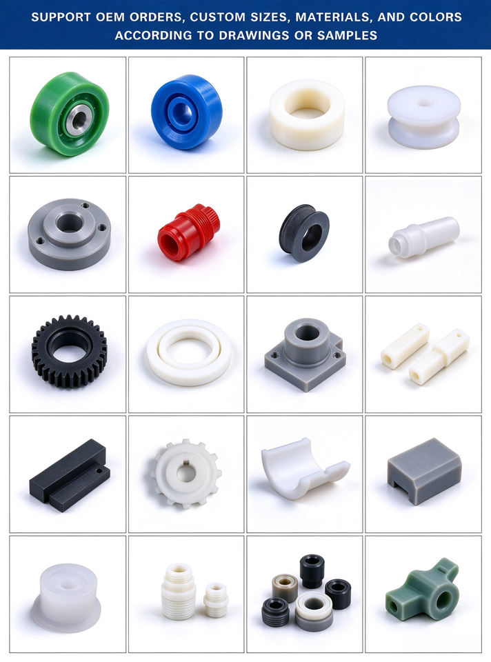 Custom PTFE Counterbore Flange Sleeve CNC Turned Engineering Plastic ...