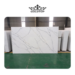 Goldtop 3226*1626mm 5106 Calacatta Paonazzo Extra impreso cuarzo Artificial piedra cuarcita cocina encimera losa tocador - Product Image 6
