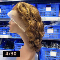 Perruque Lace Front Sans Colle Densité 300, Cheveux Humains Souples et Volumineux 13x4, 6 Couleurs, 14 à 26 Pouces, En Stock, Vente en Gros