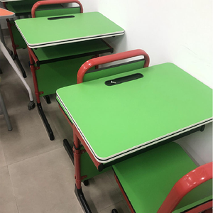 Nội thất trường trung học hiện đại đặt bàn học sinh và ghế lớp học lớn với bàn gỗ trung học - Product Image 6