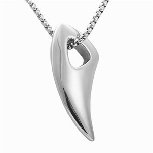 Collier pour homme en acier inoxydable avec pendentif en forme de corne d'animal, couleur or, style punk, 23 mm - Product Image 5