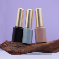 Bouteilles en verre vides de luxe pour gel UV, 5 ml et 7 ml, avec bouchon pinceau, personnalisables avec logo OEM/ODM, fournisseur d'emballages pour nail art, vente en gros d'usine