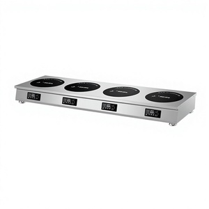 <span class=keywords><strong>Cocina</strong></span> <span class=keywords><strong>de</strong></span> Inducción Comercial <span class=keywords><strong>de</strong></span> Sobremesa F-288Q <span class=keywords><strong>de</strong></span> 4 Quemadores, 2000-3000W, Control Continuo, <span class=keywords><strong>Acero</strong></span> Inoxidable, <span class=keywords><strong>para</strong></span> Hot Pot - Product Image 2