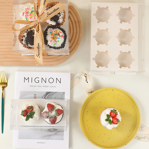 <span class=keywords><strong>2</strong></span> <span class=keywords><strong>4</strong></span> 6-slot bánh hiển thị hộp nhựa với nắp rõ ràng hoàn hảo cho cupcakes thạch ly trái cây bánh nhỏ đồ ăn nhẹ hoặc phục vụ sự kiện - Product Image 4