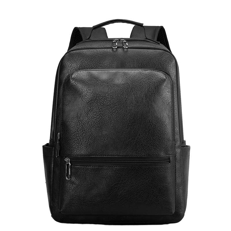 Waterproof Durable <strong>18</strong>-<strong>inch</strong> Letter 20-39L PU Polyester Zipper Double-shoulder Computer Interlayer Unisex Business Casual <strong>Laptop</strong>
