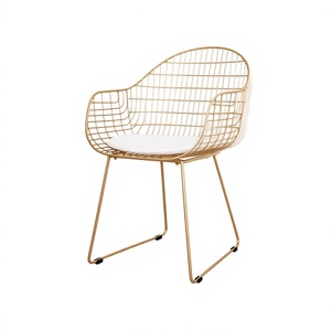 Home Decorative Adjustable Gold Plated Metal Iron Chair for Hotel Bar & Outdoor Use Contemporary Design Comfortable Floor Chair - Product Image 1
