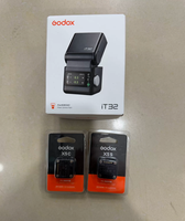 Flash de poche sans fil professionnel Godox IT32 avec écran tactile X5F et alimentation par batterie pour la photographie