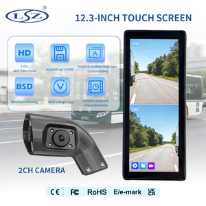 Monitor de <span class=keywords><strong>Cámara</strong></span> <span class=keywords><strong>Inalámbrica</strong></span> de 12.3 Pulgadas con Pantalla Táctil, Sistema de Ayuda de Reversa para Automóviles Chinos con Sensores de Monitoreo y <span class=keywords><strong>Cámara</strong></span> de Retrovisor de 2 Canales - Product Image 1