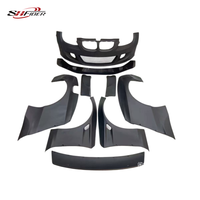 Kit carrosserie large en fibre de verre Série 3 M3, pour pare-chocs avant, aileron arrière et ailes de BMW E92 E93