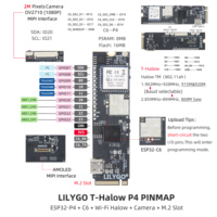 Placa de Desarrollo LILYGO T-Halow P4, ESP32-P4+Wi-Fi 6+Comunicación de Largo Alcance HaLong, Cámara MIPI/AMOLED, Compatible con Interfaz M.2