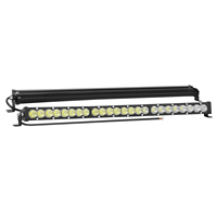 Barre lumineuse LED combinée Flood Side Beam ultra-mince à une rangée, étanche IP67, pour conduite tout-terrain 4x4 et camion