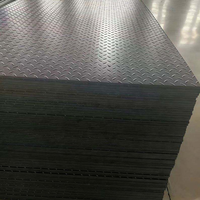 Tapis de protection robuste 3x8, tapis de sol en plastique HDPE 4x8, revêtement de sol temporaire, tapis composites HDPE