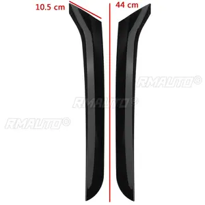 Paire de becs de canard noirs brillants pour vitre arrière, compatibles VW Sharan 2011 2012 2013 2014 2015 2016 2017 et suivants - Product Image 2